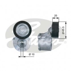 Gates T38436 Tensioner Pulley Ribbed Drive Belt 
