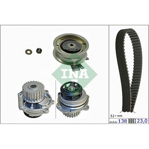 INA 530 0171 31 Timing Belt Kit and Water Pump Volkswagen 06A 109 119 B