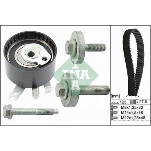 INA 530 0201 10 Timing Belt Kit Volkswagen 038109119L