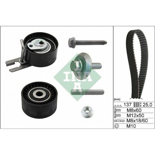 INA 530 0375 10 Timing Belt Kit PEUGEOT 0816.G7