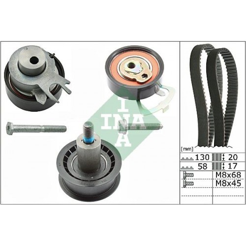 INA 530 0538 10 Timing Belt Kit Volkswagen 036 198 119 A