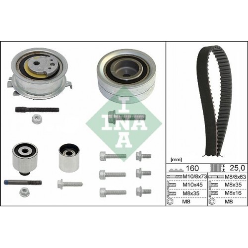 INA 530 0550 10 Timing Belt Kit Volkswagen 03L 109 119 A