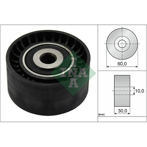 INA 532 0321 10 Deflection / Guide Pulley PEUGEOT 0830.49