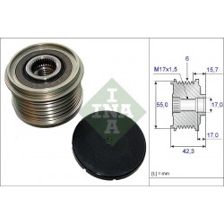 INA 535 0154 10 Alternator Freewheel Clutch RENAULT 8200960533