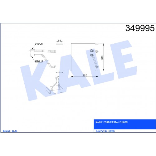 Evaporator FORD OEM 1206933