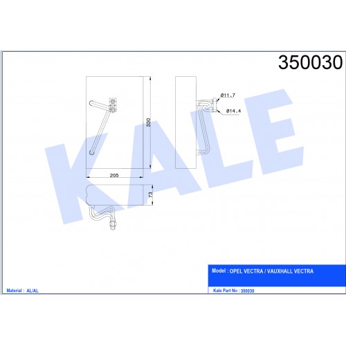 Evaporator OPEL OEM 1618087