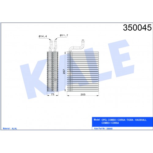 Evaporator OPEL OEM 52475551