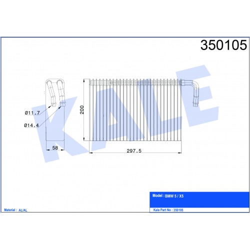 Evaporator BMW OEM 64118385560