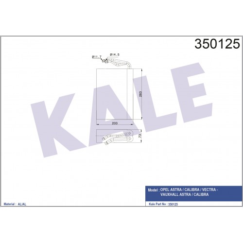 Evaporator OPEL OEM 52463006