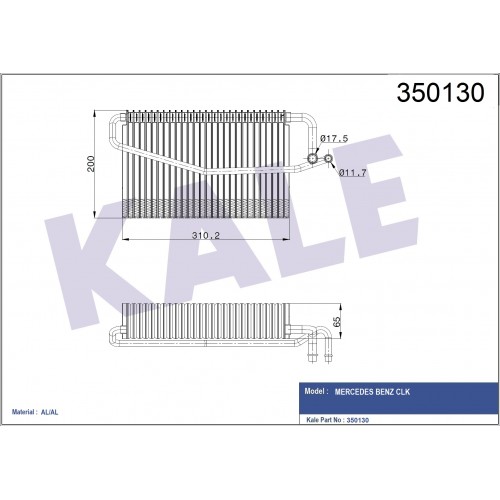 Evaporator MERCEDES OEM A2098300158