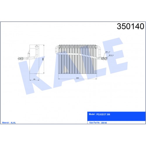 Evaporator PEUGEOT OEM 6450R4