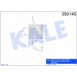 Evaporator VW OEM 1J1820103A Evaporator VW OEM 1J1820103A