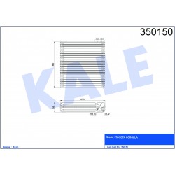 Evaporator TOYOTA OEM 8850120282