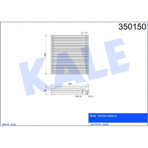 Evaporator TOYOTA OEM 8850120282