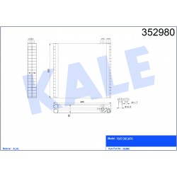 Evaporator FIAT OEM 77364087
