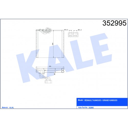 Evaporator RENAULT OEM 7701209856