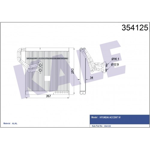 Evaporator HYUNDAI OEM 971391R000