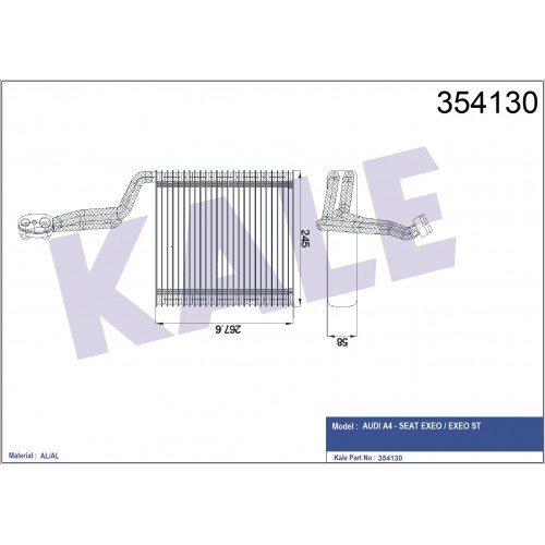 Evaporator AUDI OEM 8E1820103A