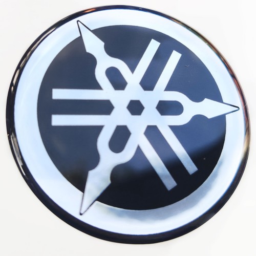Yamaha Round Emblem Logo Badge (Black)
