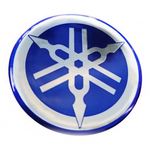 Yamaha Round Emblem Logo Badge (Blue)