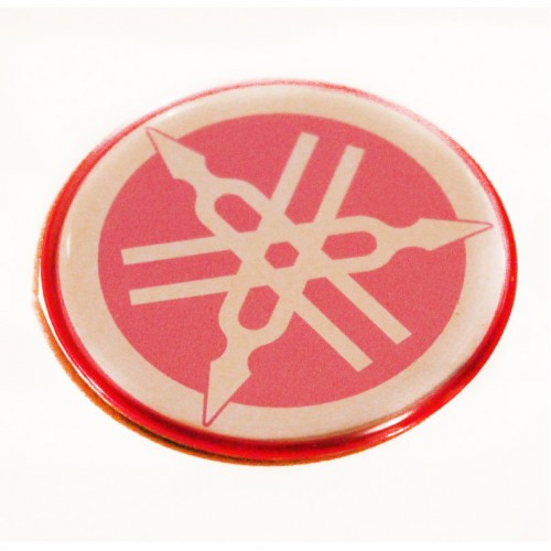Yamaha Round Emblem Logo Badge (Pink)